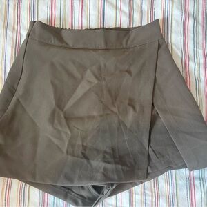 SHEIN Brown Mini Skirt With Shorts
